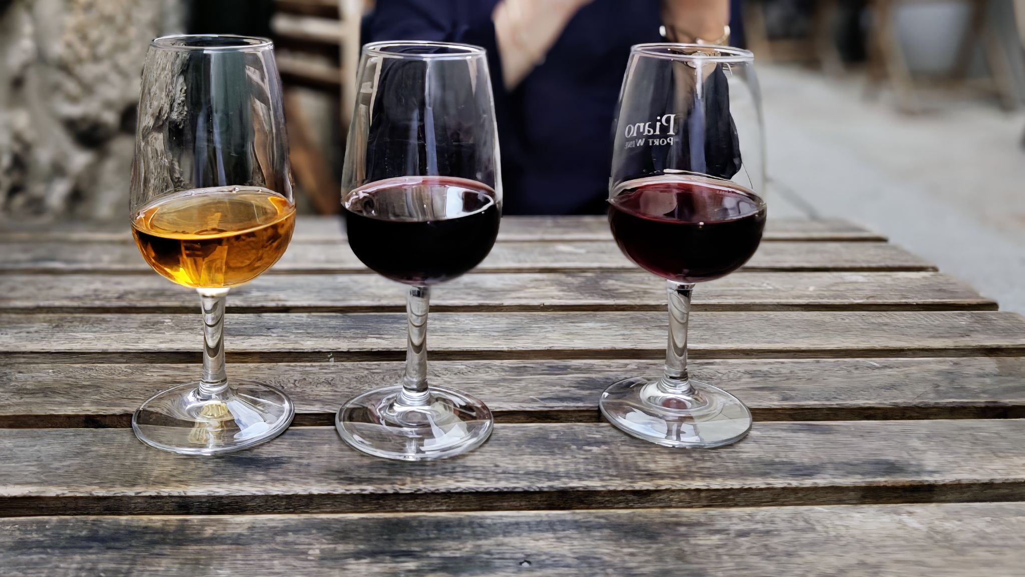 Portweinverkostung im Lokal 'Dourum Experience' von Vila Nova de Gaia